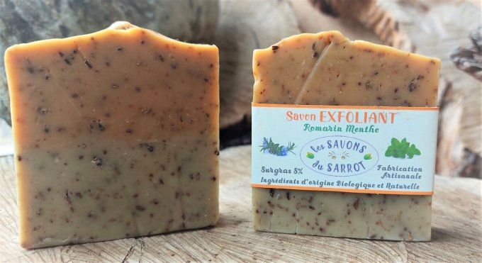 Savon Exfoliant Romarin Menthe